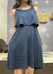 ✨ Dark Blue Floral Dress With Pockets – GAP ✨
