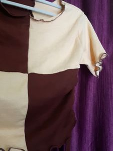 Asymmetrical Lycra Top New- Xs,S,M,L
