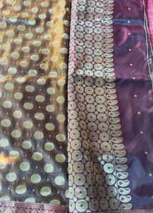 Beautiful Silk Saree with Matching Jewelry Set