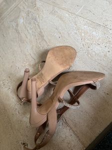 Steve Madden Nude Crystal Heels