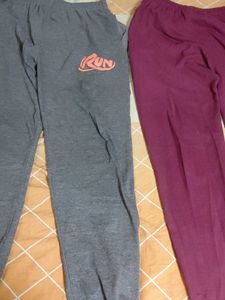 Comfy Joggers - Gray & Maroon