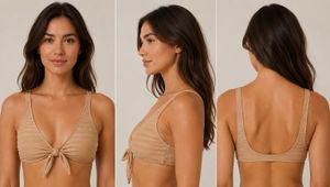 Stylish Tie-Front Bikini Top