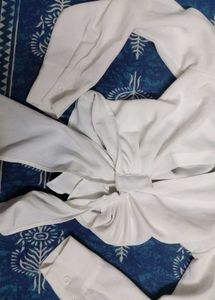 Chic White Tie-Front Top