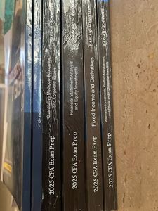 2025 CFA lvl 1 exam prep books with practice quest