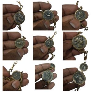 Vintage 1960s Antiqued Brass Greco-Roman 50 CM