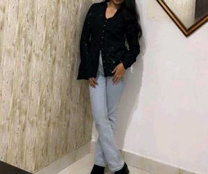 Black lace shirt