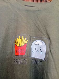 Olive Green Graphic T-Shirt