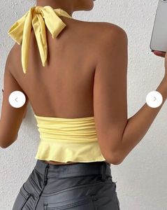 Yellow Halter Neck Bikini Top🫶🏻