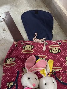 Cute Monkey &amp; Bunny Kids Backpack/Bag
