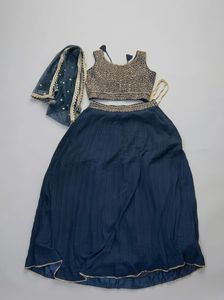Blue lehnga set