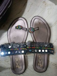 Embellished Flat Sandals