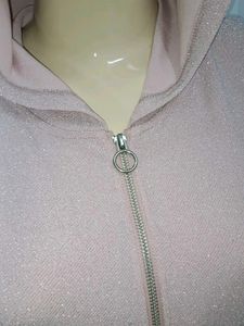 (900)Pink Cropped Hoodie