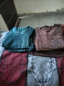 Embellished Velvet Kurta Set
