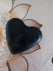 Heart Shaped charcoal natural soap