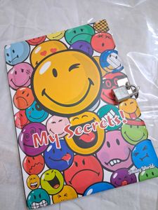 Smiley World Secret Diary with Lock& Key 🔐