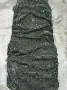 (Urbanic)oGlittery Rhinstone Chain Ruched Dress