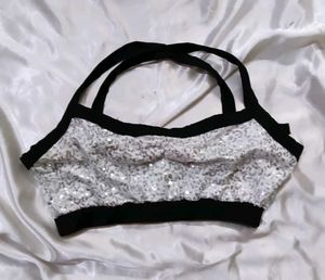 Sparkly Sequin Crop Top