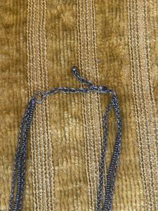 Layered Necklace with Blue Accents