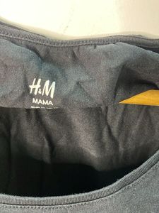 H&amp;M Mama Basic Black Maternity Top