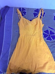 Bright Yellow Mini Dress