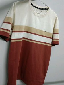 Striped Men's T-Shirt pure cotton new condition.