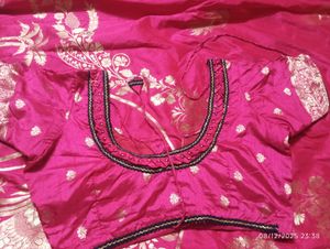 Elegant Pink Readymade Saree Blouse