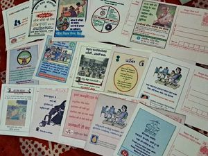 15 Collectible, unused MEGHDOOT postcards