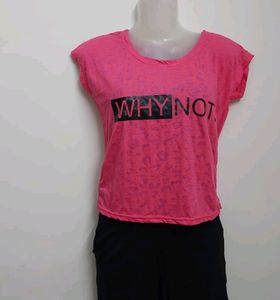 Pretty Pink Crop Tshirt 👕