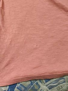 Coral Cut-Out Back T-Shirt