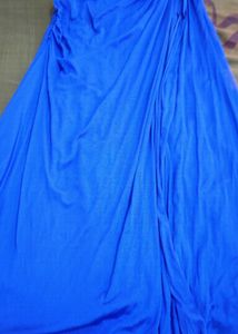 Stunning Royal Blue Ruched Evening Gown