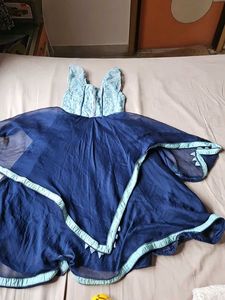 Elegant Blue Party Dress