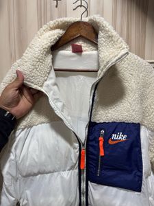 Nike Colorblock Sherpa Zipup Puffer Jacket