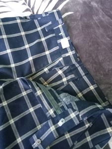Checked Formal Pants