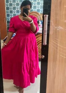 Vibrant Pink Maxi Dress