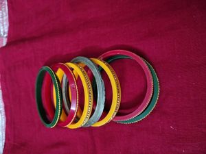 Colorful Beaded Bangles Set