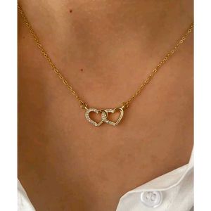 Gold plated Heart Pendant Necklace