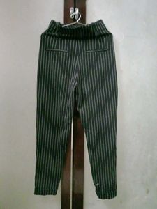 Striped High-Waisted Pants