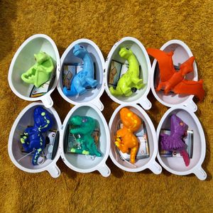🦖 Kinder Joy × Jurassic World–Combo of 8 Figures
