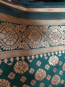 Beautiful Green Brocade Saree