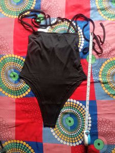 Elegant Black One-Piece Swimsuit