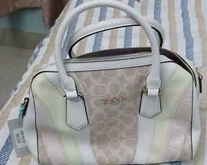 Stylish Patchwork Barrel Bag - New with Tag