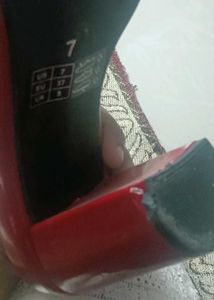 Chic Red Patent Block Heels