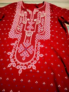 Elegant Jaipuri Kurta With Pant For Girls And Wome