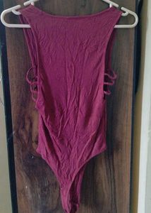 Lace-up side bodysuit.