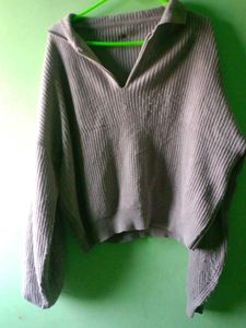 Oversized Knit Polo