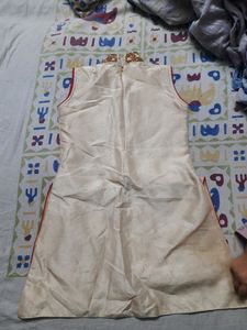 Shaining Red  Gown Whitout Sleev