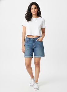 Classic Blue Denim Shorts