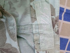 Imported Sea Green Slim Fit Jeans In 30 Waist