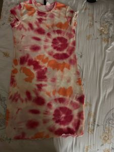 H&M Tie and Dye Mesh Dress