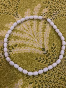 Classic White Bead Necklace